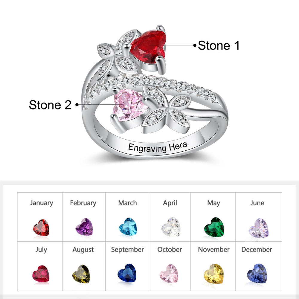 Personalized Butterfly Engraved Ring-Florence Scovel