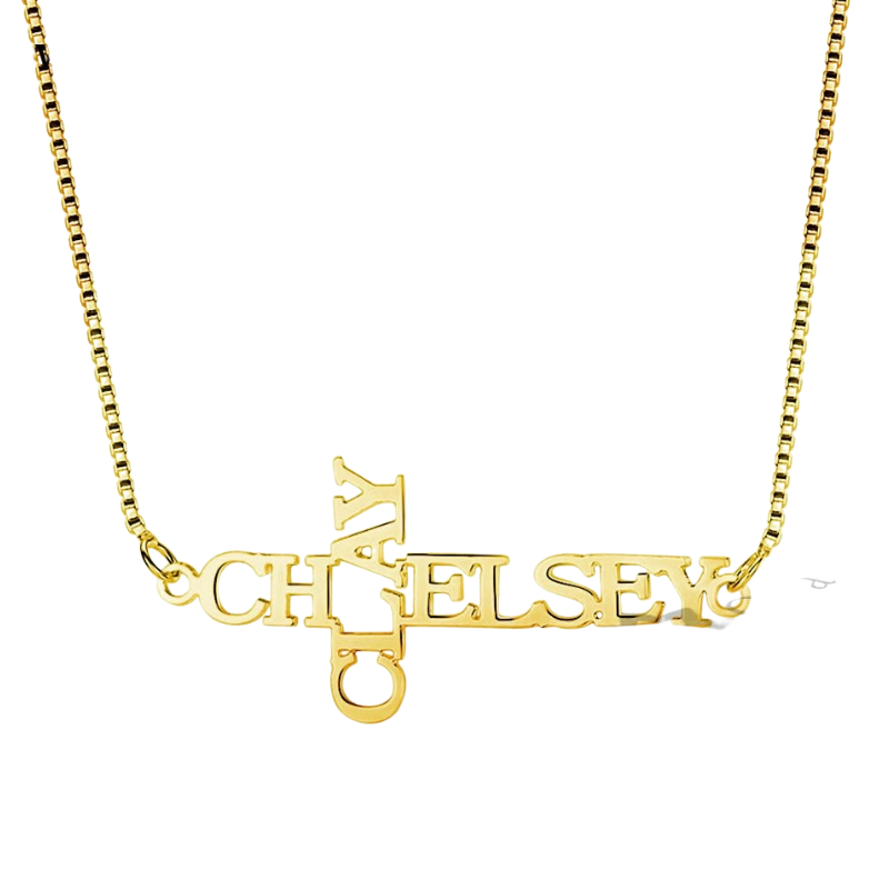 Names Engraved Cross Pendant-Florence Scovel