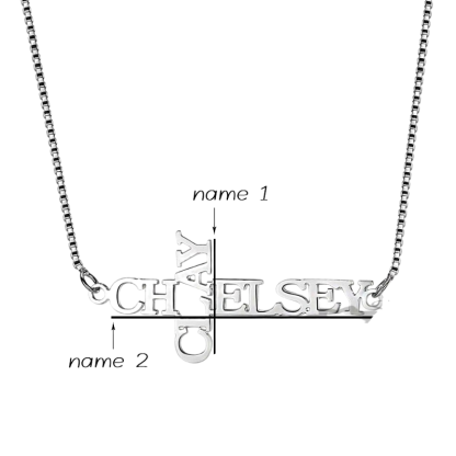 Names Engraved Cross Pendant-Florence Scovel
