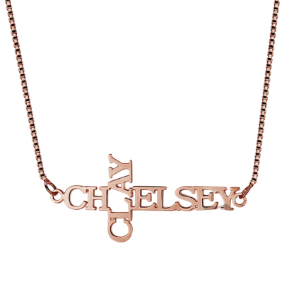 Names Engraved Cross Pendant-Florence Scovel