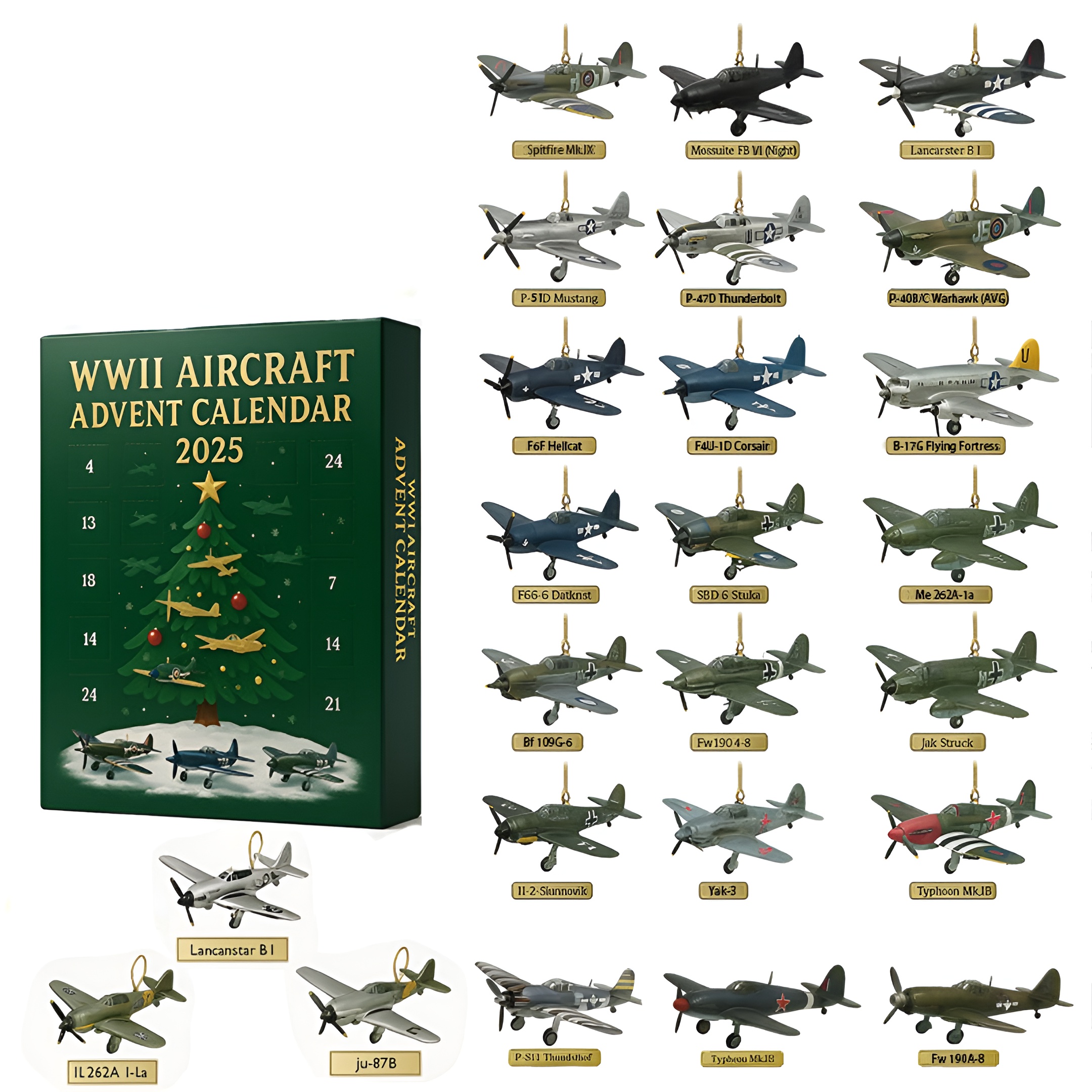 WWII Aircraft Advent Calendar