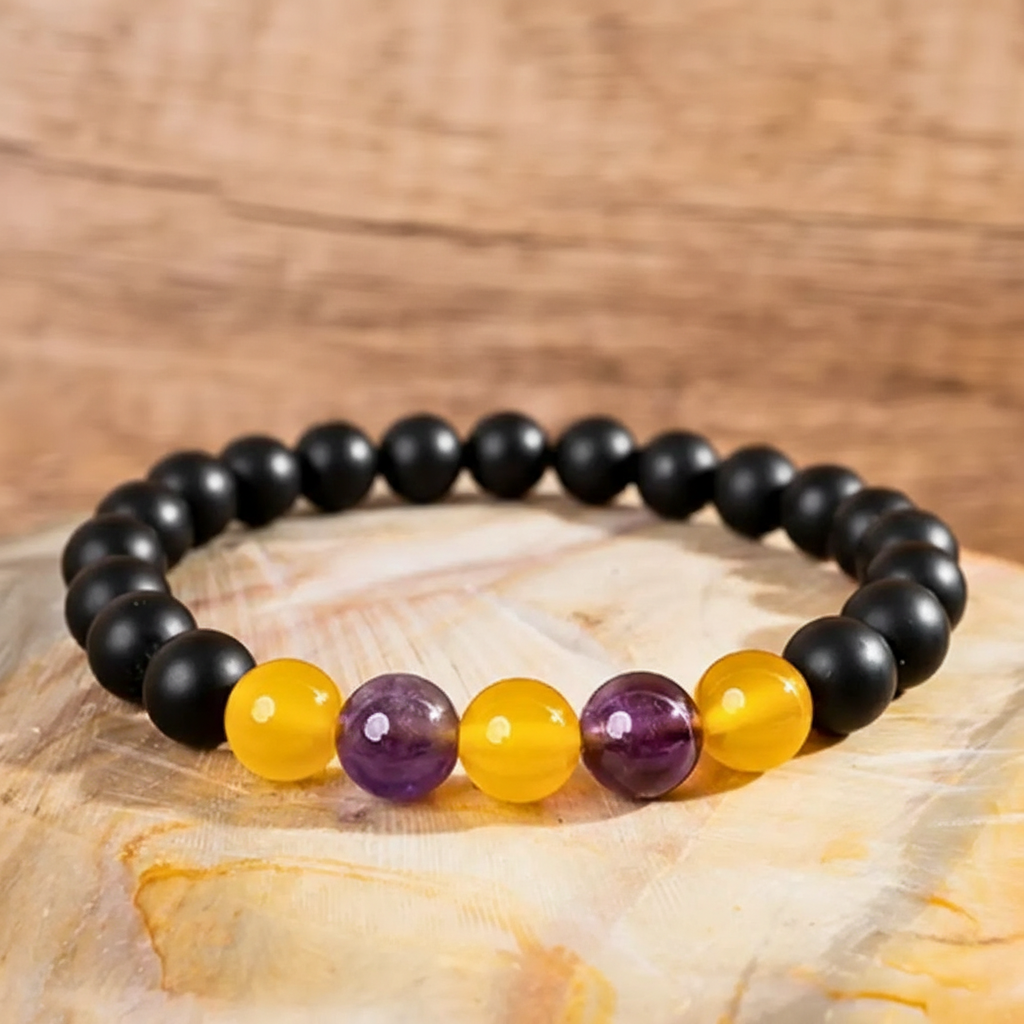 Pride Crystal Beaded Bracelet  LGBTQ Natural Rainbow Gemstones for Love & Support – Unisex Chakra Healing Jewelry Perfect for Pride Month, Daily Wear Parties & Weddings Emotional Balance Empowerment