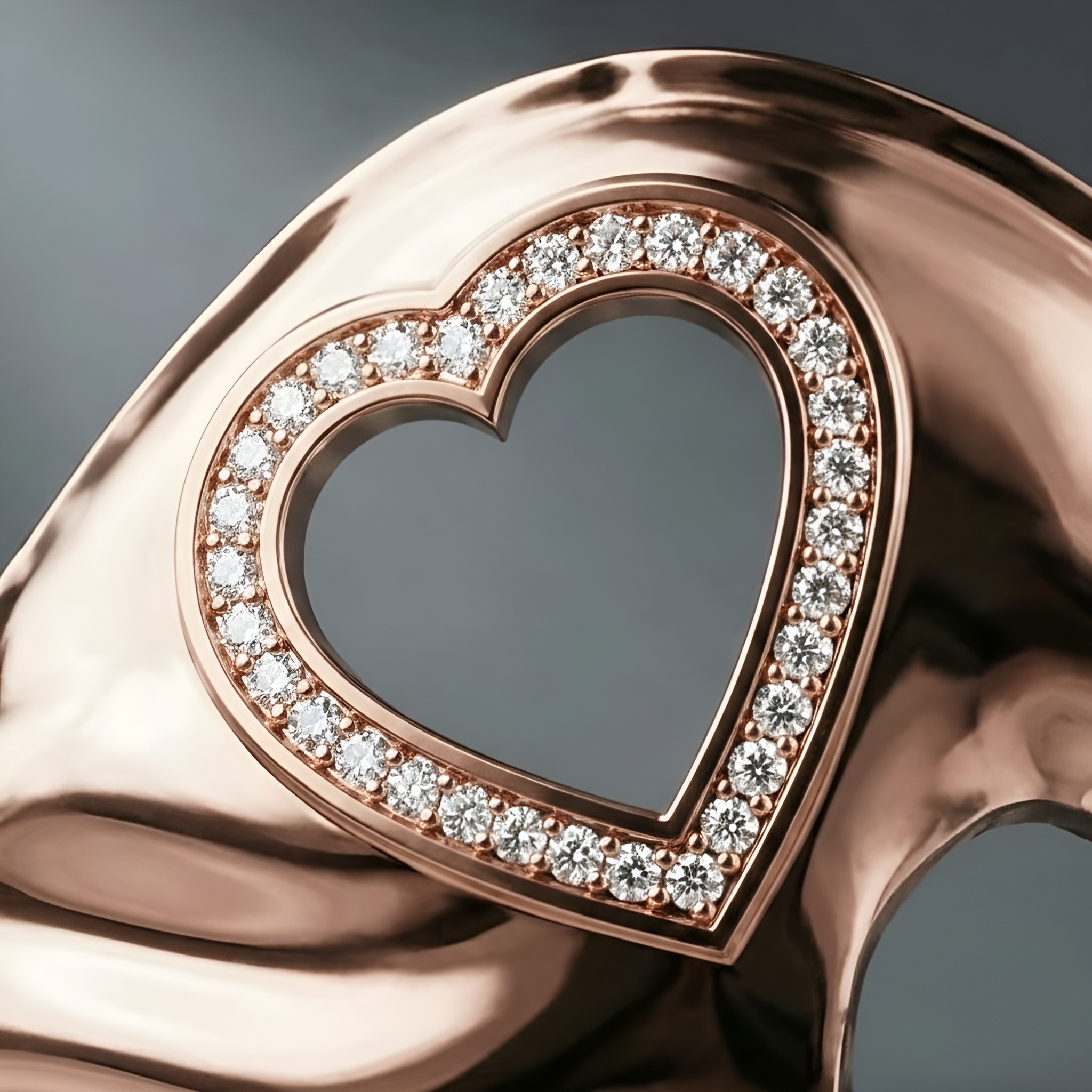 Diamond Halo Sculptural Cuff Statement Jewelry