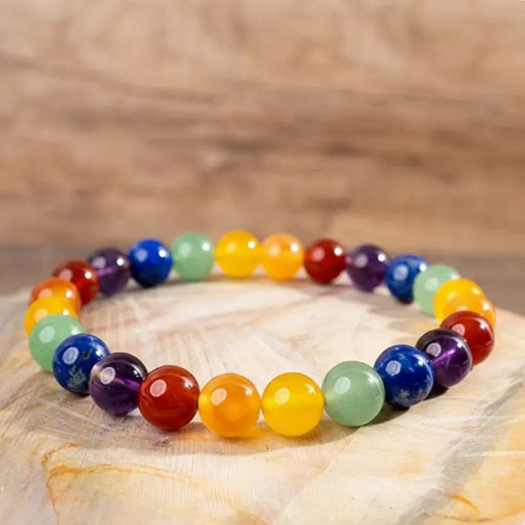Pride Crystal Beaded Bracelet  LGBTQ Natural Rainbow Gemstones for Love & Support – Unisex Chakra Healing Jewelry Perfect for Pride Month, Daily Wear Parties & Weddings Emotional Balance Empowerment