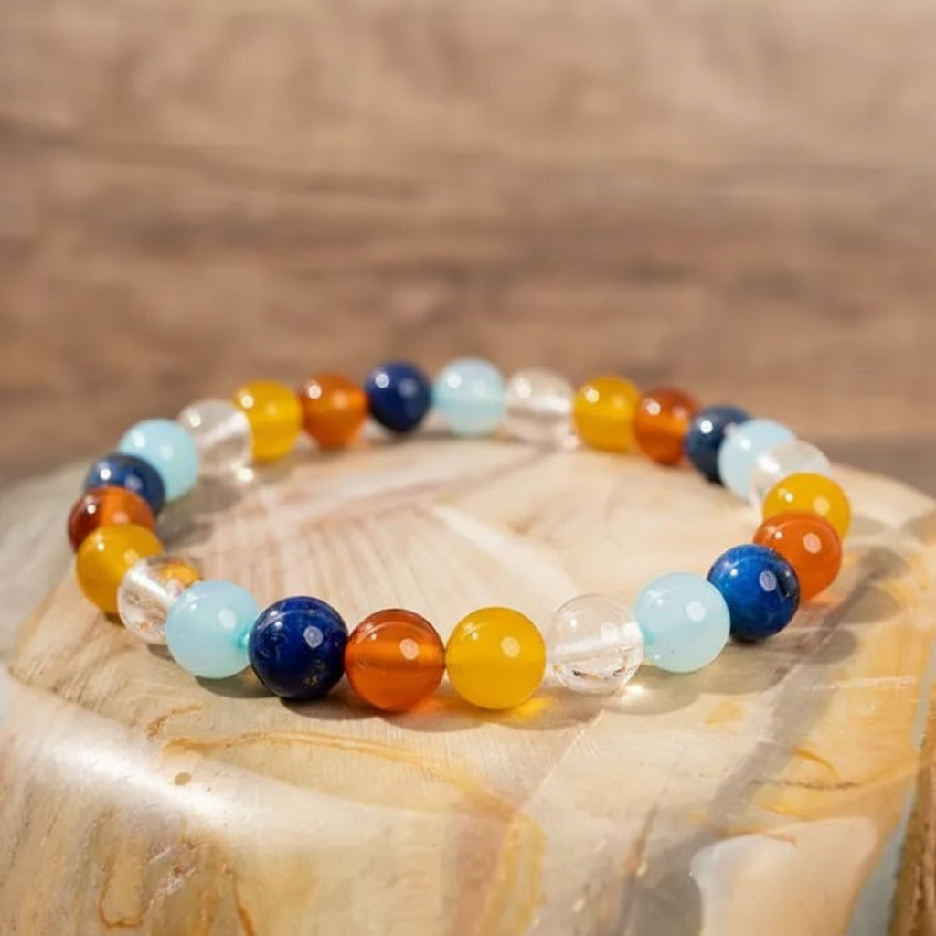 Pride Crystal Beaded Bracelet  LGBTQ Natural Rainbow Gemstones for Love & Support – Unisex Chakra Healing Jewelry Perfect for Pride Month, Daily Wear Parties & Weddings Emotional Balance Empowerment