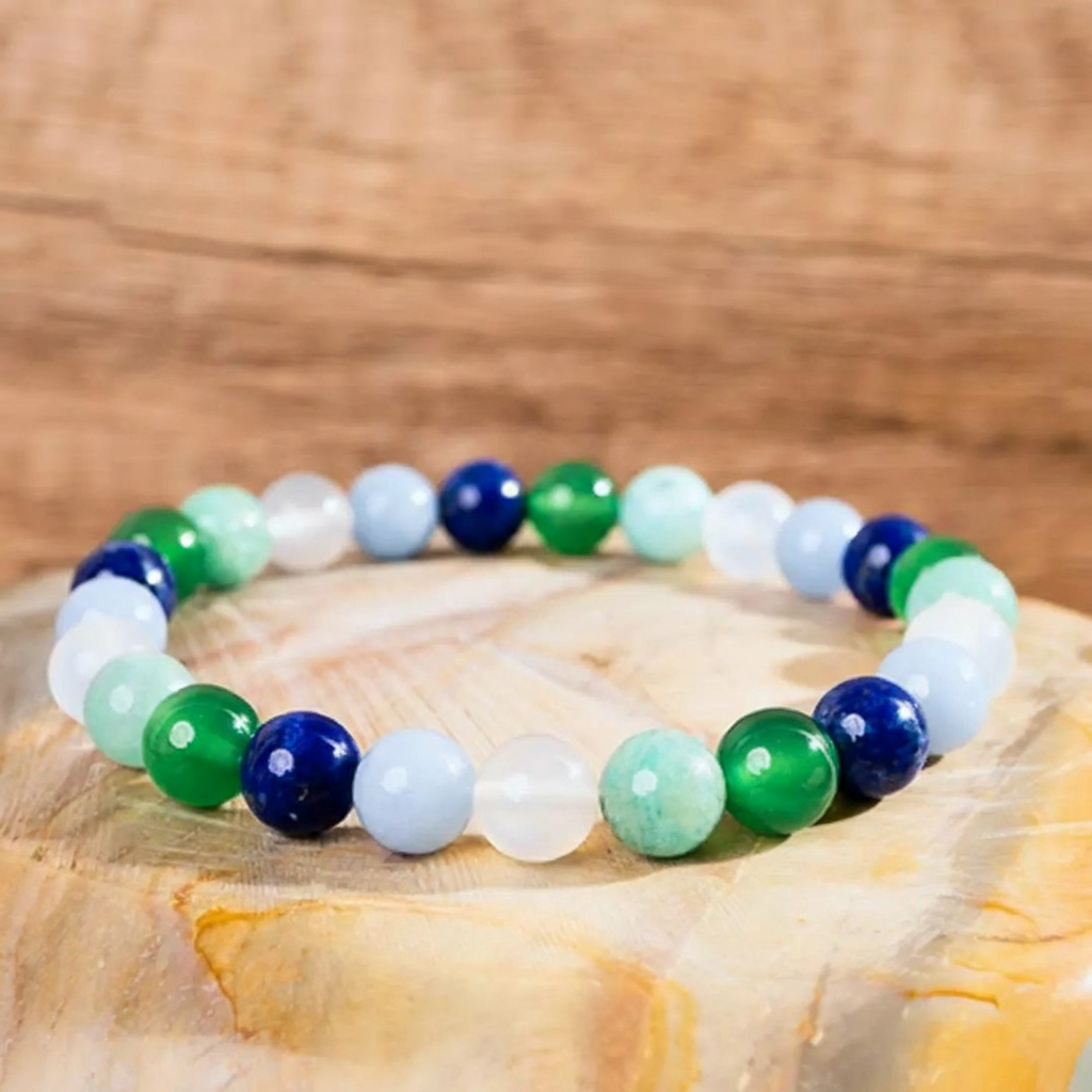 Pride Crystal Beaded Bracelet  LGBTQ Natural Rainbow Gemstones for Love & Support – Unisex Chakra Healing Jewelry Perfect for Pride Month, Daily Wear Parties & Weddings Emotional Balance Empowerment