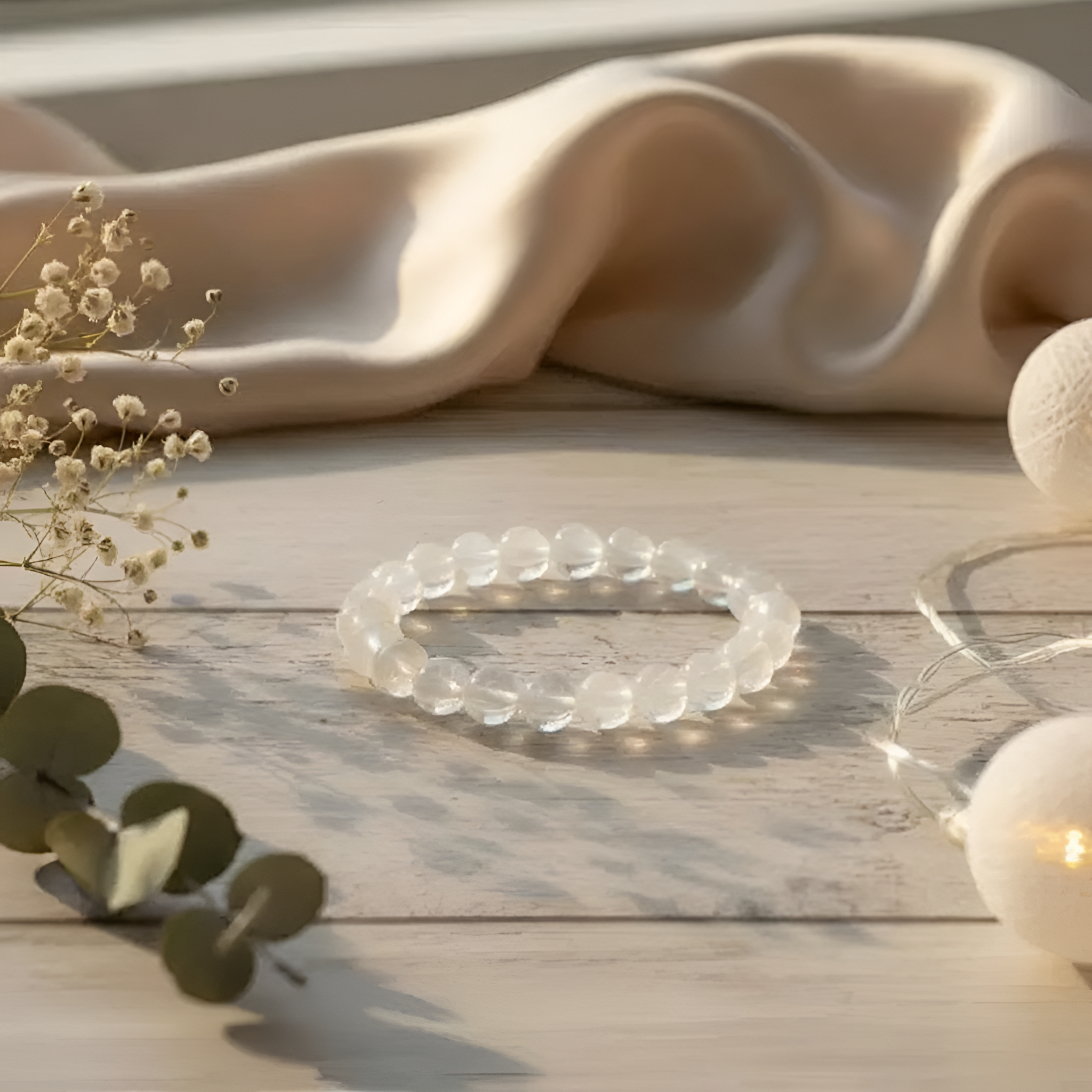 Radiant Rainbow Blue Moonstone Bracelet June Birthstone For Emotional Balance New Beginnings 