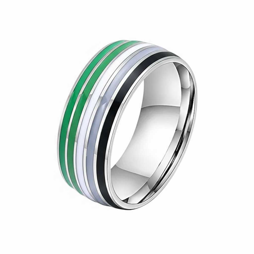 Enamel Rainbow Ring 8mm – LGBTQ+ Pride Band for Men & Women, Party, Daily Wear – Sizes 6-13 – Pride Jewelry, Rainbow Ring, LGBTQ+ Pride Symbol, Colorful Enamel Ring #TikTokShopBlackFriday