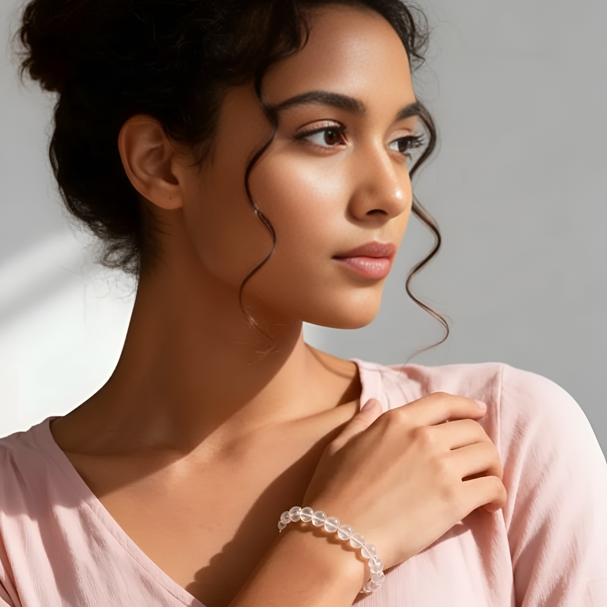 Radiant Rainbow Blue Moonstone Bracelet June Birthstone For Emotional Balance New Beginnings 