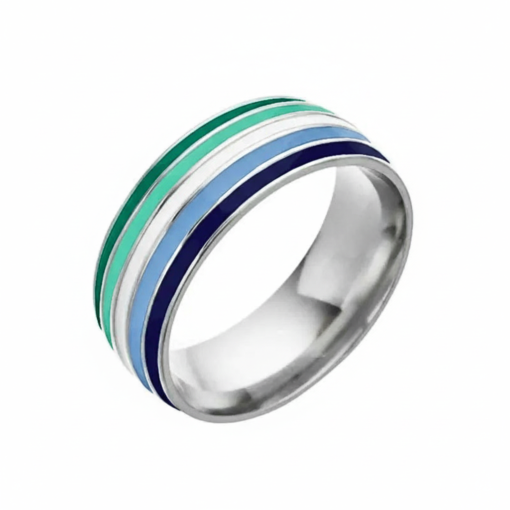 Enamel Rainbow Ring 8mm – LGBTQ+ Pride Band for Men & Women, Party, Daily Wear – Sizes 6-13 – Pride Jewelry, Rainbow Ring, LGBTQ+ Pride Symbol, Colorful Enamel Ring #TikTokShopBlackFriday