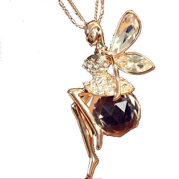 Angel Wing Fairy Necklace-Florence Scovel