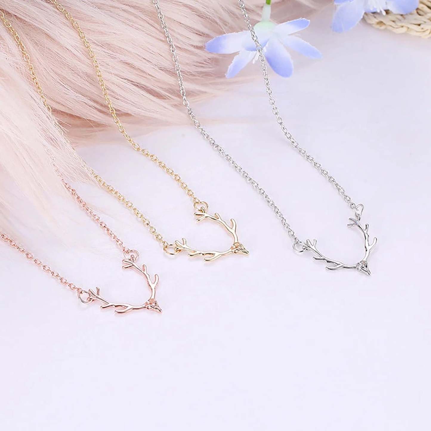 Antler Pendent Necklace-Florence Scovel