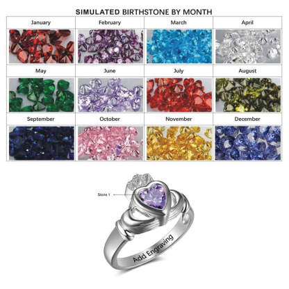 Crown Custom Birthstone Ring-Florence Scovel