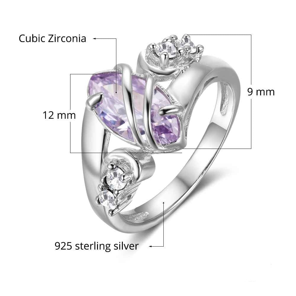 Sterling Silver Party Rings For Women-Florence Scovel