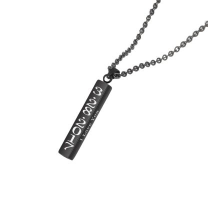 Personalized Engraved 1 Date Necklaces-Florence Scovel