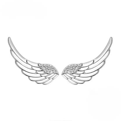 Angel Wing Fashion Stud Earrings-Florence Scovel