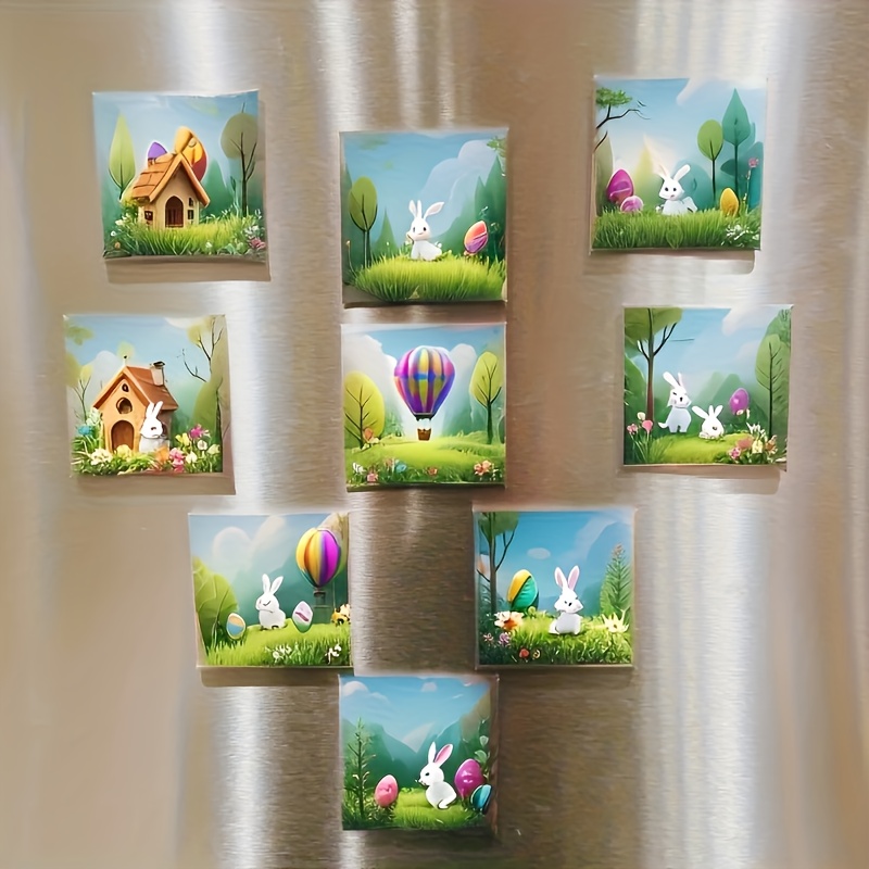 8 Pieces Of Customized Photo Fridge Magnets