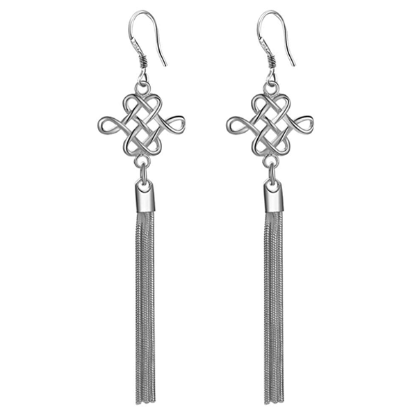 Classic Silver Tassel Earrings - Florence Scovel - 1