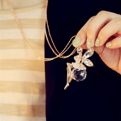 Angel Wing Fairy Necklace-Florence Scovel