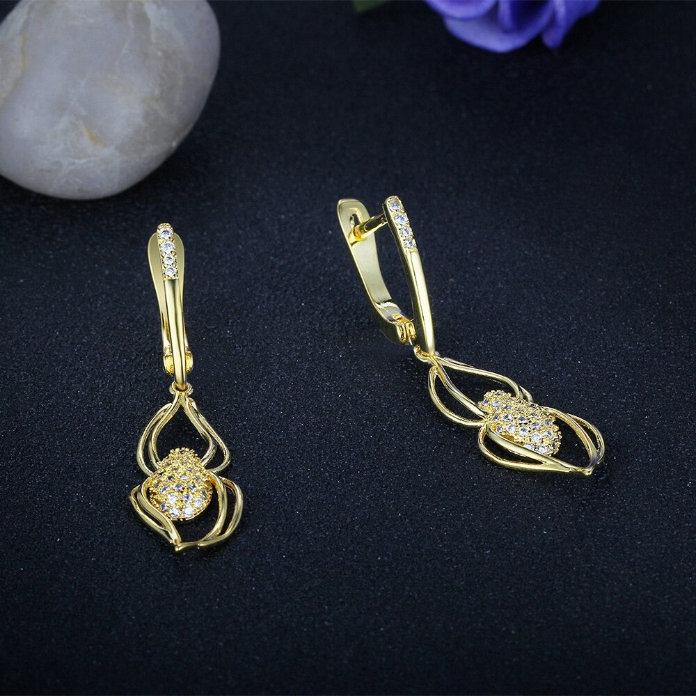 Double Loop Drop Earrings For Women-Florence Scovel