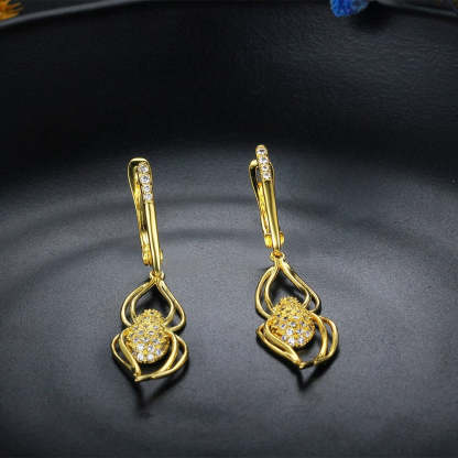 Double Loop Drop Earrings For Women-Florence Scovel
