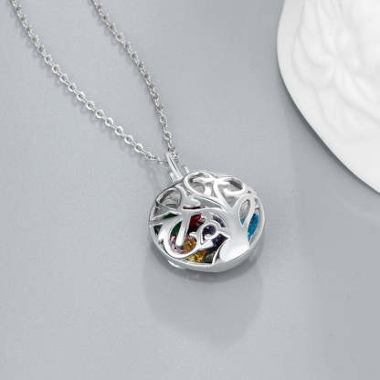 Personalized Floral Hollow Pendant-Florence Scovel