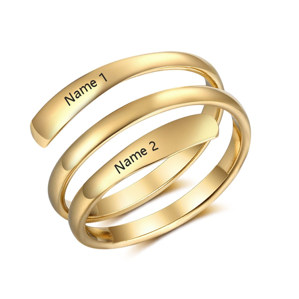 Stainless Steel Adjustable Rings For Lovers-Florence Scovel