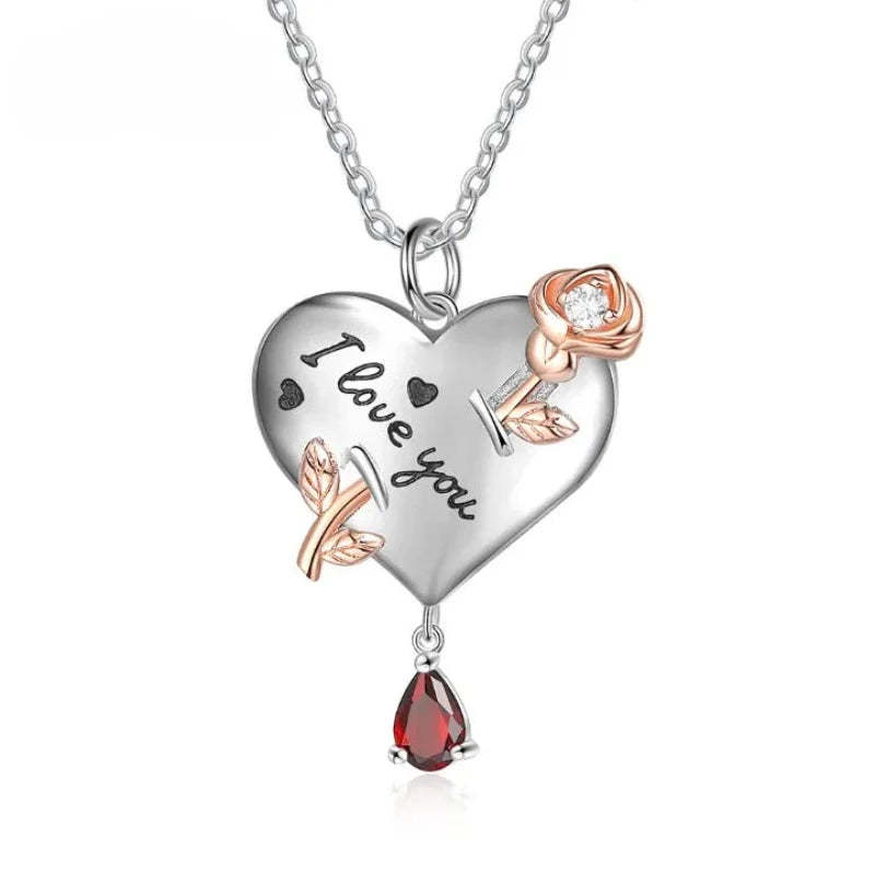 Personalized Engraved 1 Stone Necklace-Florence Scovel