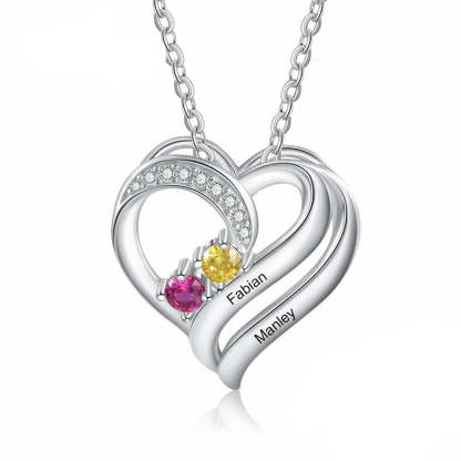 Personalized Engraving Name Heart Pendant-Florence Scovel
