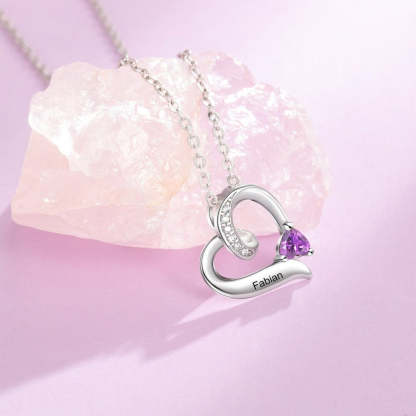 Sterling Silver Personalized Mother Necklace-Florence Scovel