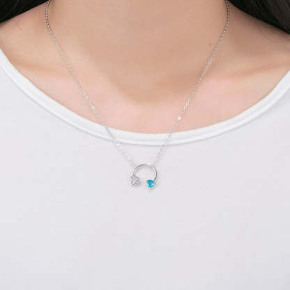 Custom Heart-Shaped Birthstone Pendant-Florence Scovel