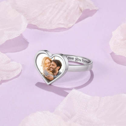 Customized Engraving & Photo Ring-Florence Scovel