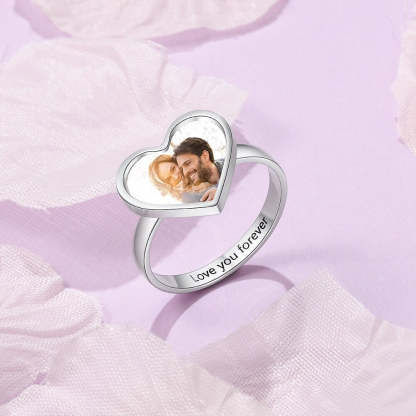 Customized Engraving & Photo Ring-Florence Scovel