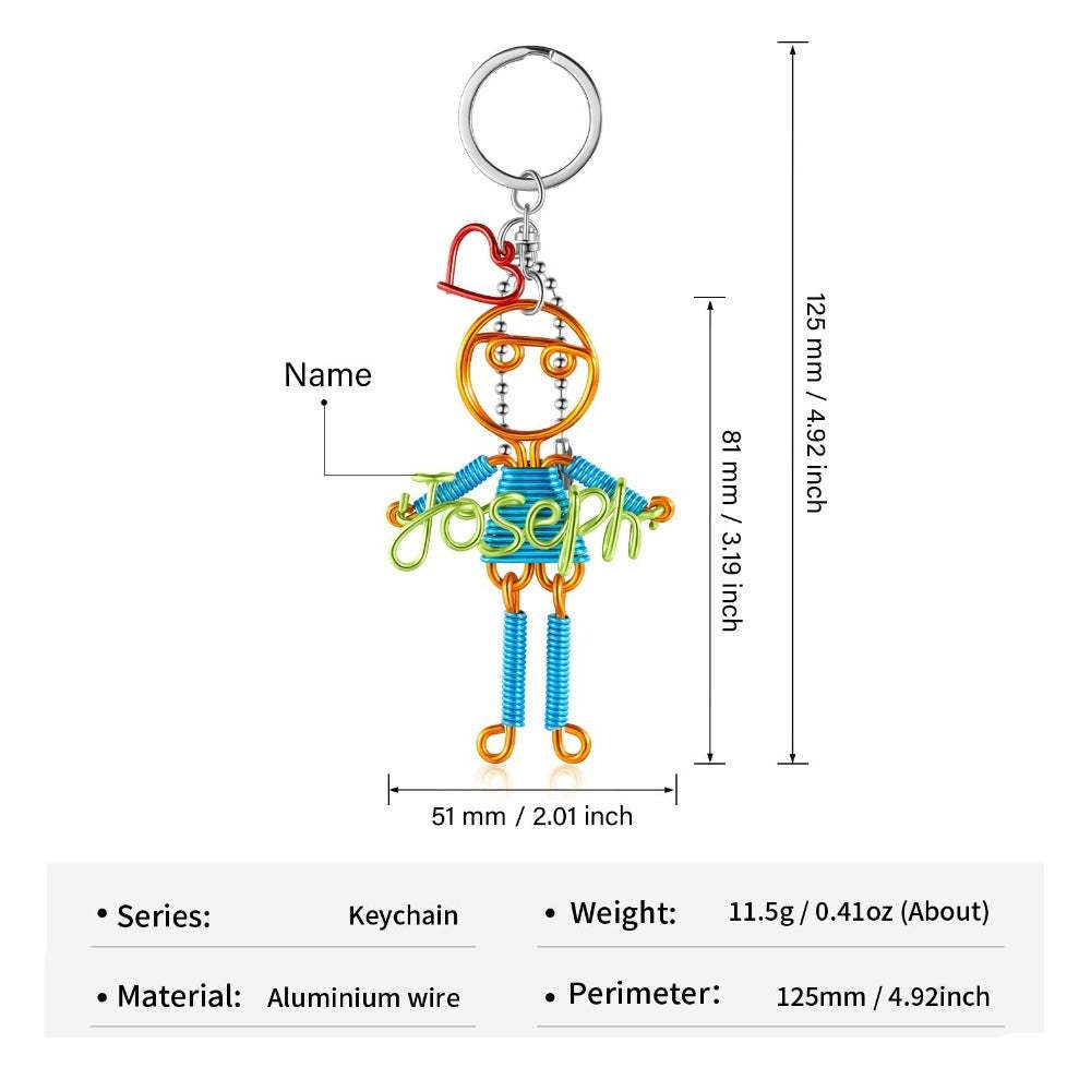 Customized Nameplate Girl Keychain-Florence Scovel