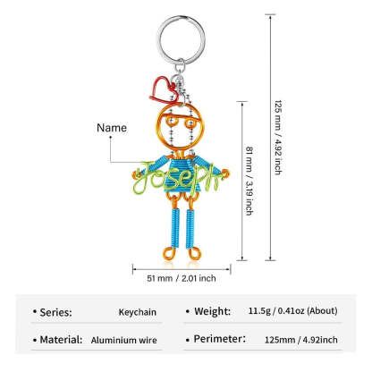Customized Nameplate Girl Keychain-Florence Scovel