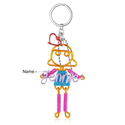 Customized Nameplate Girl Keychain-Florence Scovel