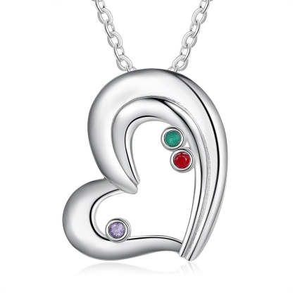 Personalized Heart-Shaped 3 Names Necklaces-Florence Scovel
