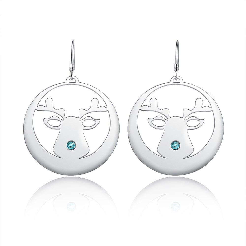 Personalized Christmas 2 Stones Earrings-Florence Scovel