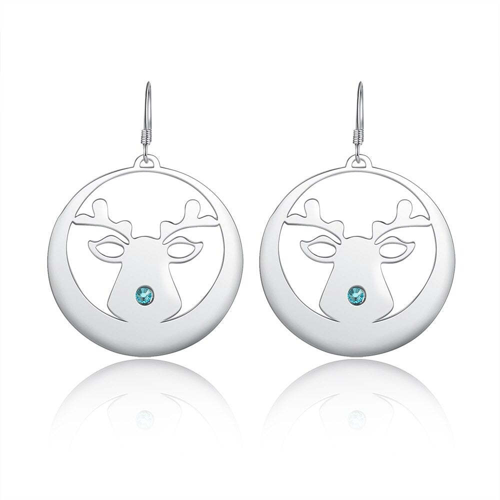 Personalized Christmas 2 Stones Earrings-Florence Scovel