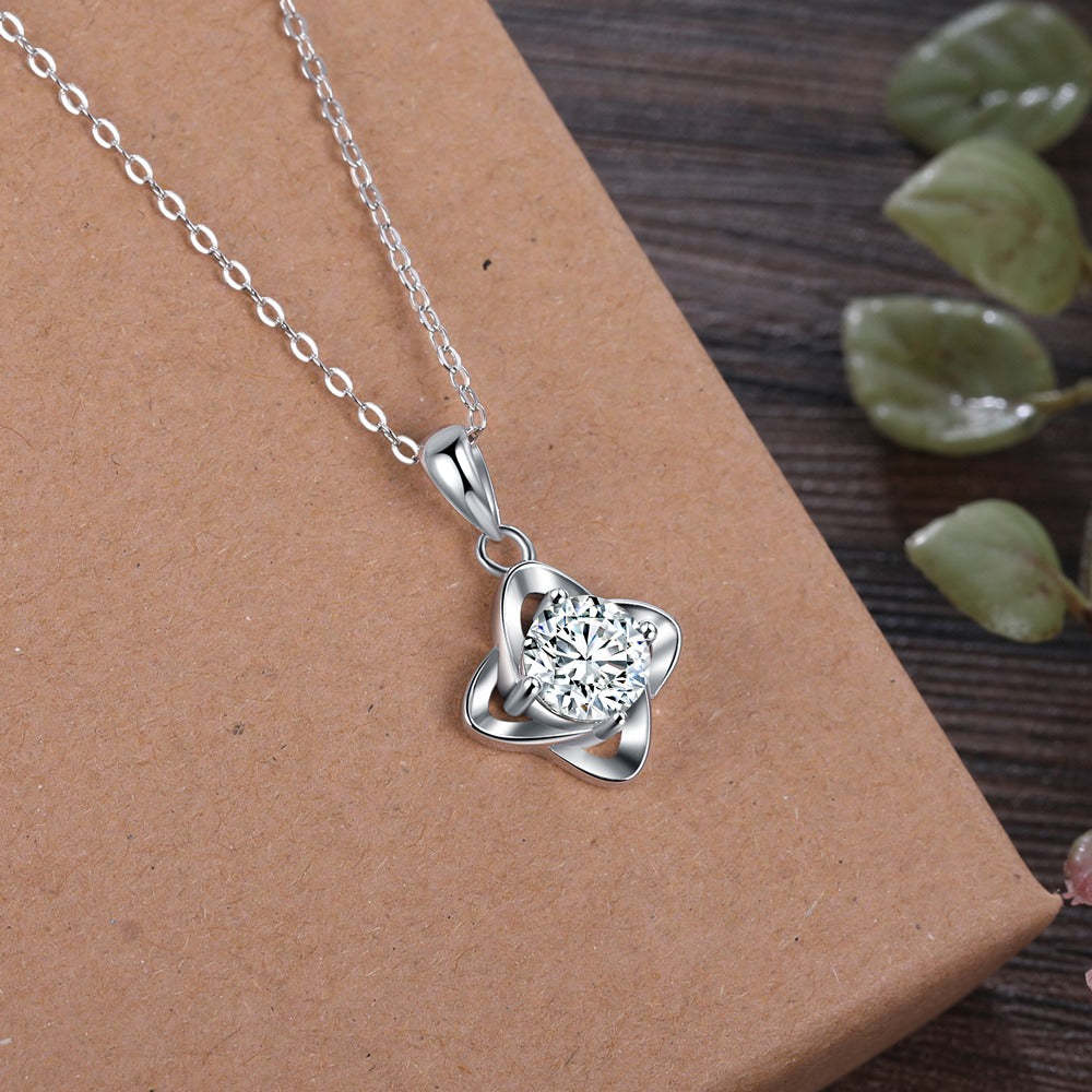 Elegant Moissanite Pendant Necklace-Florence Scovel