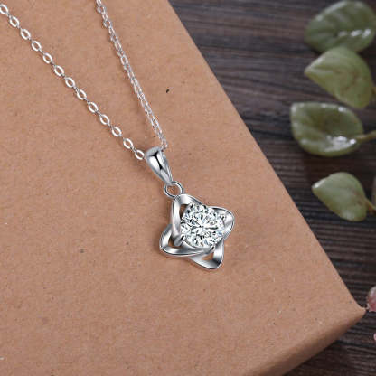 Elegant Moissanite Pendant Necklace-Florence Scovel
