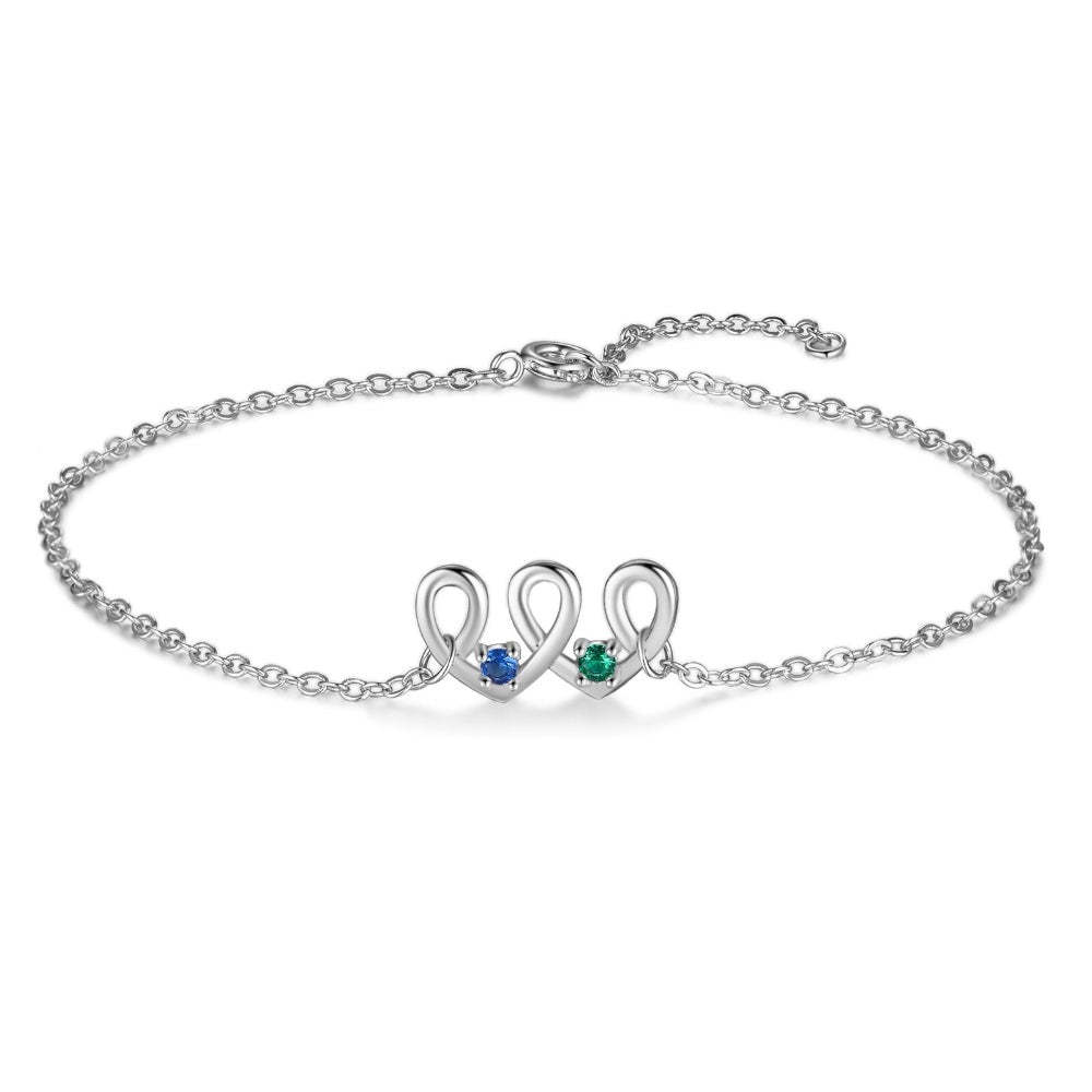 2 Birthstone Custom Geometric Bracelet For Women-Florence Scovel