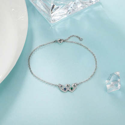 2 Birthstone Custom Geometric Bracelet For Women-Florence Scovel