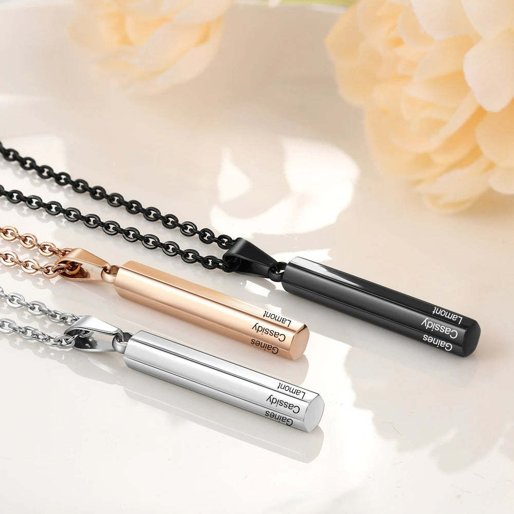 Personalized 3 Names Engraving Necklaces-Florence Scovel
