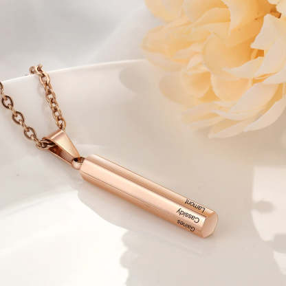 Personalized 3 Names Engraving Necklaces-Florence Scovel