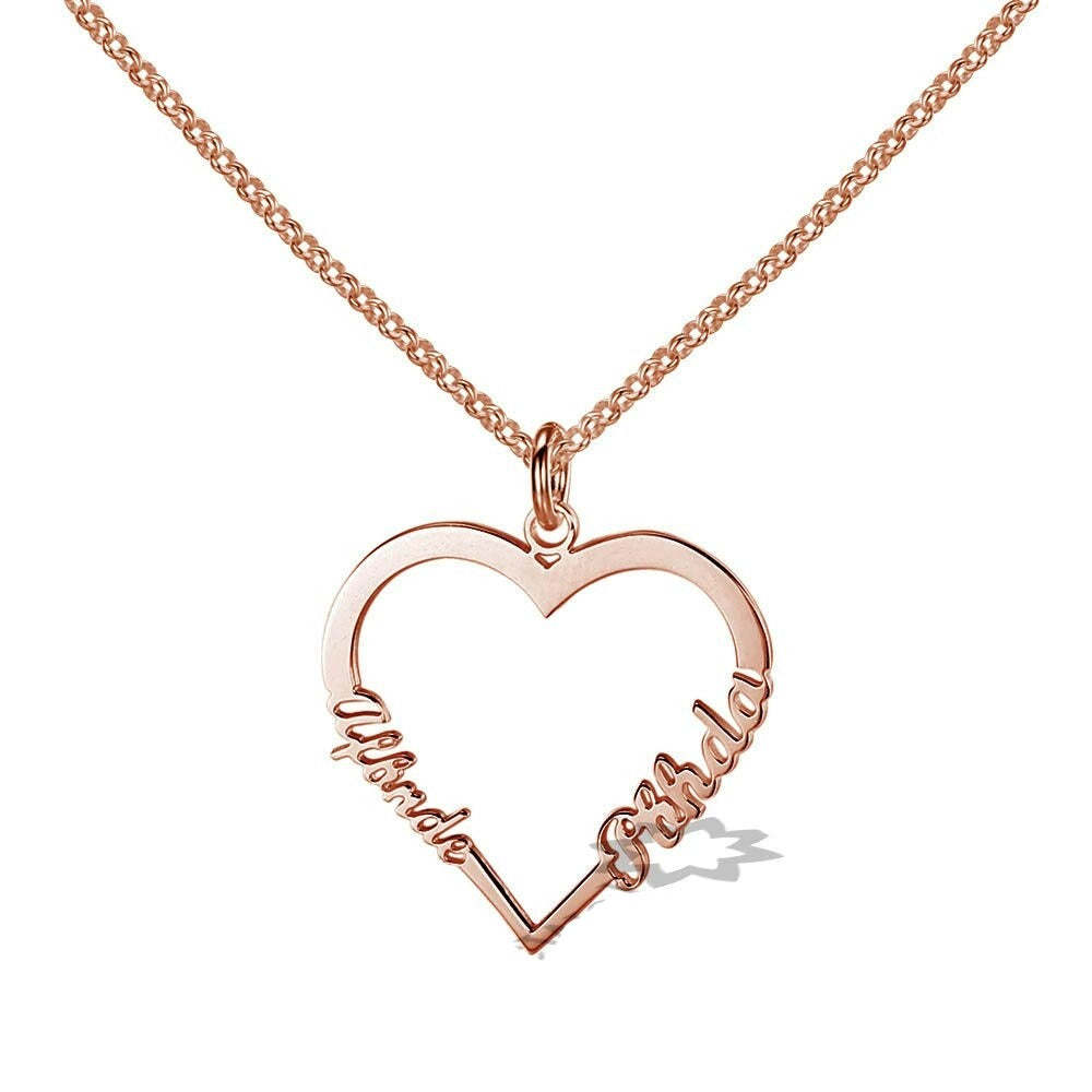 Personalized Silver Heart Shape Pendant-Florence Scovel
