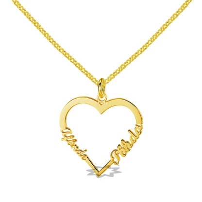 Personalized Silver Heart Shape Pendant-Florence Scovel
