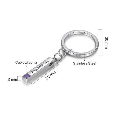 Personalized Bar Keychain For Couple-Florence Scovel