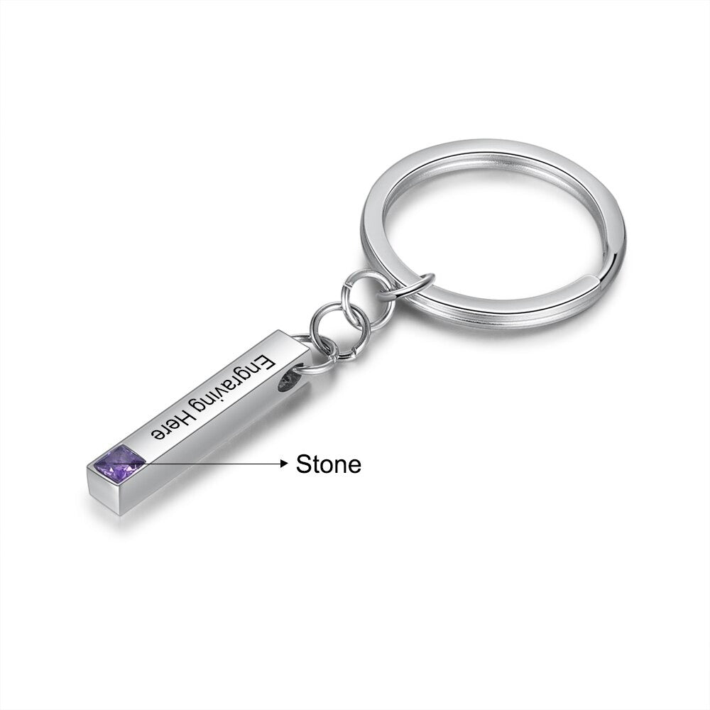 Personalized Bar Keychain For Couple-Florence Scovel