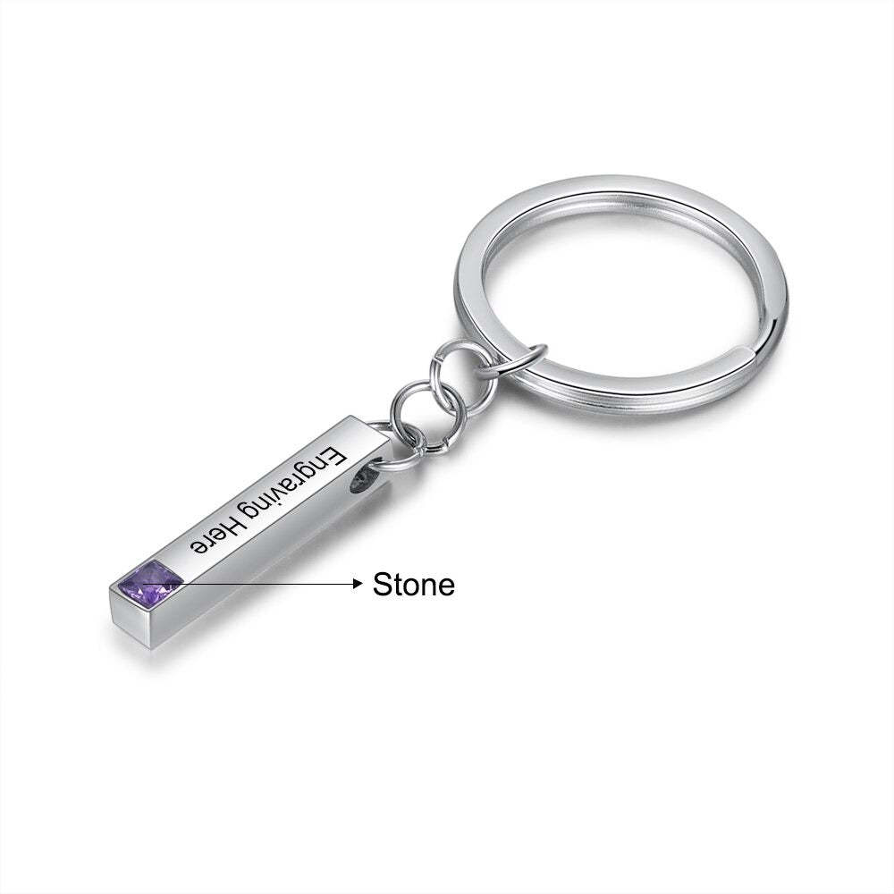 Personalized Bar Keychain For Couple-Florence Scovel